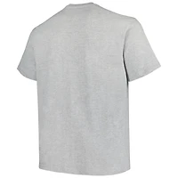 T-shirt Champion Heather Grey Arkansas Razorbacks Big & Tall Circle Logo pour hommes