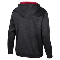 Sweat à capuche demi-zippé Cypher Arkansas Razorbacks noir Colosseum pour homme