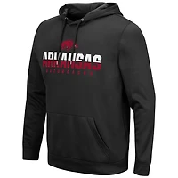 Men's Colosseum Black Arkansas Razorbacks Lantern Pullover Hoodie