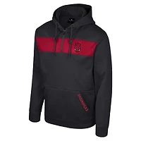 Sweat à capuche quart de zip Colosseum Black Arkansas Razorbacks pour hommes