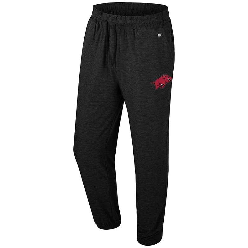 Men's Colosseum Black Arkansas Razorbacks Revolution Jogger Pants