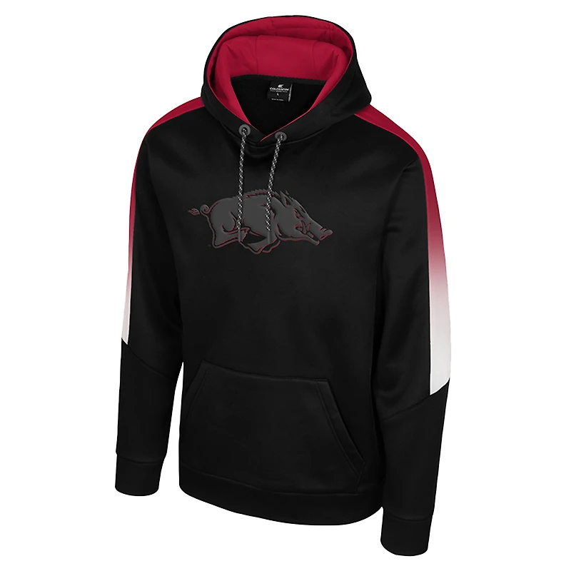 Men's Colosseum Black Arkansas Razorbacks The Gang Blackout Hoodie