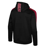 Men's Colosseum Black Arkansas Razorbacks The Gang Blackout Hoodie