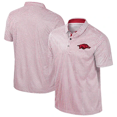 Men's Colosseum Cardinal Arkansas Razorbacks Big & Tall Marty Rival Polo