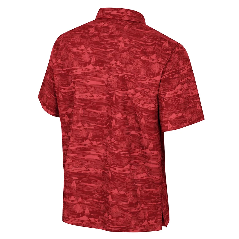 Chemise boutonnée Ozark Colosseum Cardinal Arkansas Razorbacks pour hommes