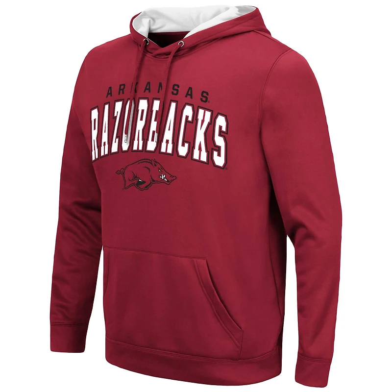 Men's Colosseum Cardinal Arkansas Razorbacks Resistance Pullover Hoodie