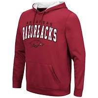 Men's Colosseum Cardinal Arkansas Razorbacks Resistance Pullover Hoodie