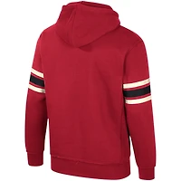 Pull à capuche pour hommes Colosseum Cardinal Arkansas Razorbacks saluant