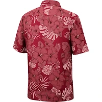 Men's Colosseum Cardinal Arkansas Razorbacks The Dude Camp Button-Up Shirt