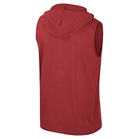Débardeur à capuche sans manches Colosseum Cardinal Arkansas Razorbacks pour hommes