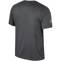 Men's Colosseum Charcoal Arkansas Razorbacks OHT Military Appreciation  T-Shirt