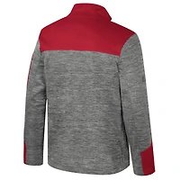 Men's Colosseum  Gray/Cardinal Arkansas Razorbacks Guard Full-Zip Jacket