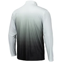 Men's Colosseum Gray Arkansas Razorbacks Magic Team Logo Quarter-Zip Jacket