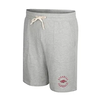 Colosseum Heather Grey Arkansas Razorbacks Love To Hear This Terry Short pour homme