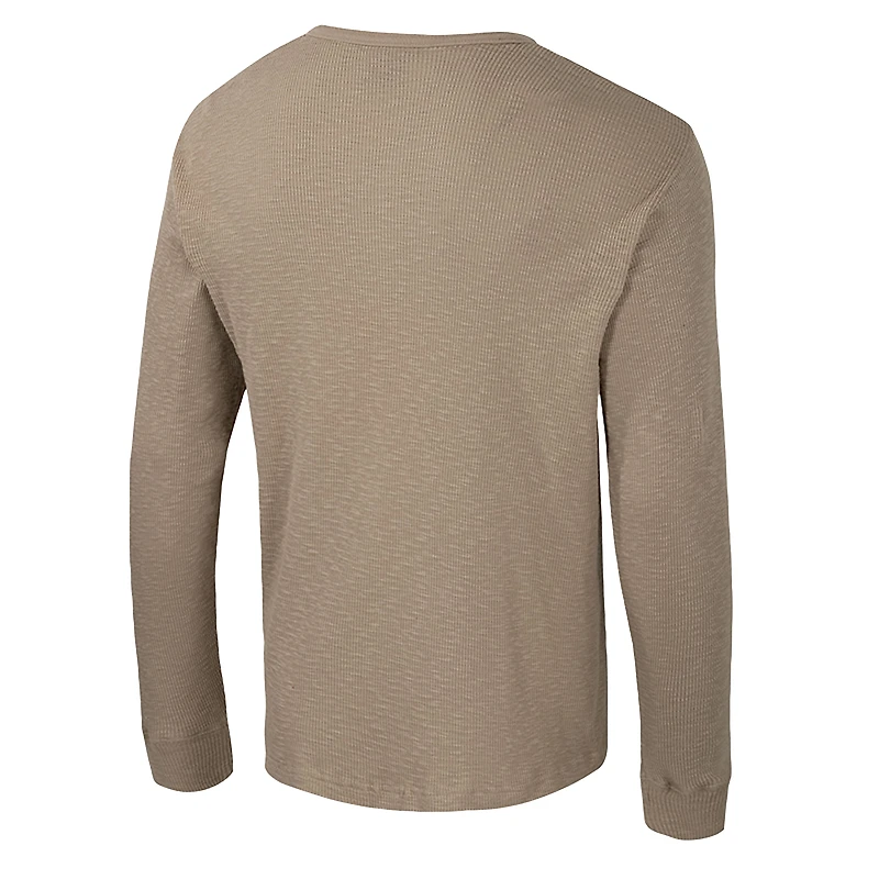 Men's Colosseum  Tan Arkansas Razorbacks Great Outdoors Henley Long Sleeve Shirt