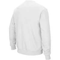 Colosseum Arkansas Razorbacks Arch & Logo Crew Neck Sweat-shirt pour homme en blanc