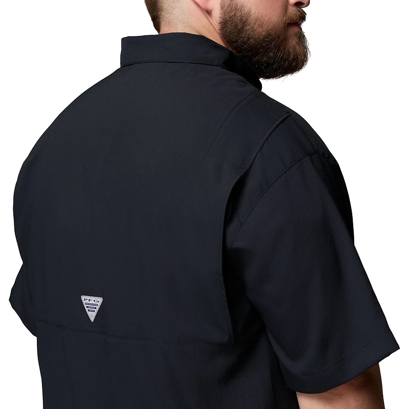 Men's Columbia  Black Arkansas Razorbacks Big & Tall Tamiami Omni-Shade Button-Down Shirt