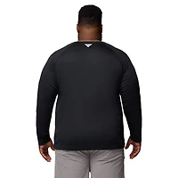 Men's Columbia  Black Arkansas Razorbacks Big & Tall Terminal Tackle Long Sleeve Omni-Shade T-Shirt