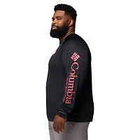 Men's Columbia  Black Arkansas Razorbacks Big & Tall Terminal Tackle Long Sleeve Omni-Shade T-Shirt