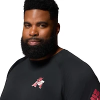 Men's Columbia  Black Arkansas Razorbacks Big & Tall Terminal Tackle Long Sleeve Omni-Shade T-Shirt