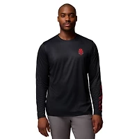 Men's Columbia  Black Arkansas Razorbacks PHG Terminal Shot 3-Hit Long Sleeve T-Shirt