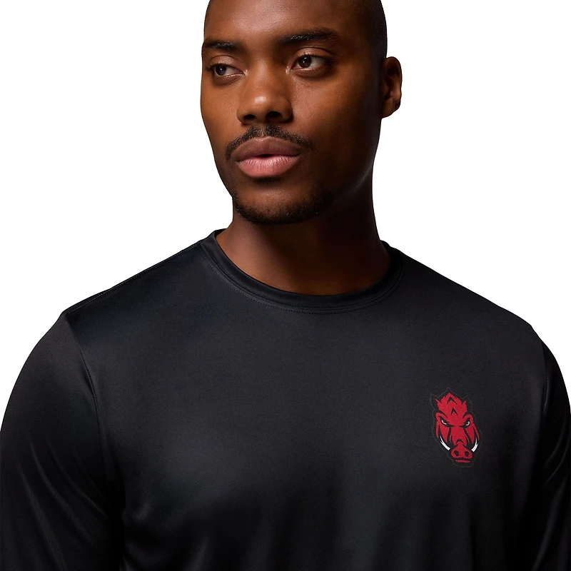 T-shirt à manches longues Columbia Arkansas Razorbacks PHG Terminal Shot 3-Hit pour homme, noir