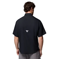 Chemise boutonnée Columbia Black Arkansas Razorbacks Tamiami Omni-Shade pour homme