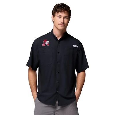 Men's Columbia Cardinal Arkansas Razorbacks PFG Tamiami Shirt