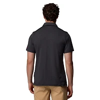 Polo Tech Trail noir Columbia Arkansas Razorbacks pour homme