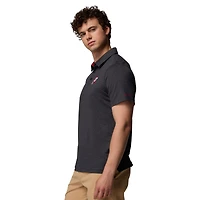 Polo Tech Trail noir Columbia Arkansas Razorbacks pour homme