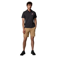 Polo Tech Trail noir Columbia Arkansas Razorbacks pour homme