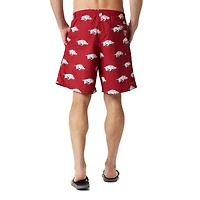 Short imprimé Columbia Cardinal Arkansas Razorbacks Backcast III pour homme