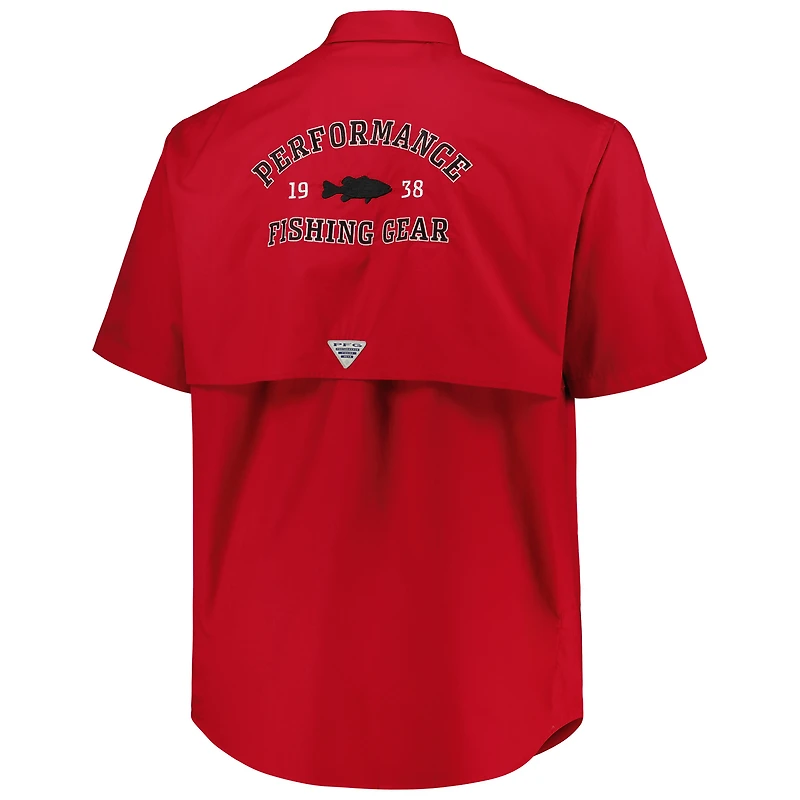 Chemise boutonnée Columbia Cardinal Arkansas Razorbacks Big & Tall Bonehead pour hommes