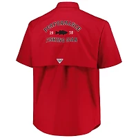 Chemise boutonnée Columbia Cardinal Arkansas Razorbacks Big & Tall Bonehead pour hommes