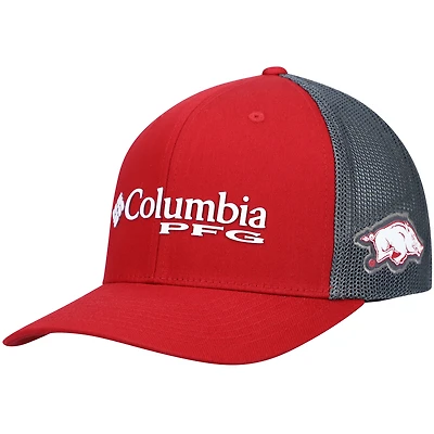 Casquette ajustable Columbia Cardinal Arkansas Razorbacks PFG pour homme