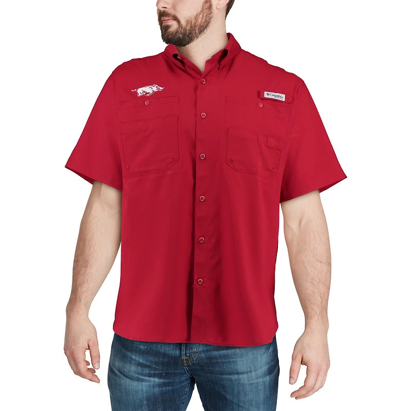 Chemise Columbia Cardinal Arkansas Razorbacks PFG Tamiami pour homme