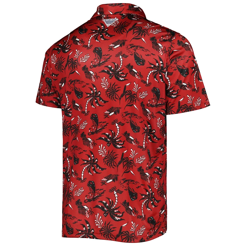 Polo Columbia Cardinal Arkansas Razorbacks Super Terminal Tackle Omni-Shade pour homme