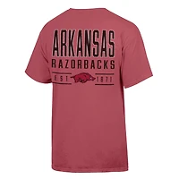 T-shirt ComfortWash Cardinal Arkansas Razorbacks pour homme