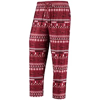 Men's Concepts Sport Cardinal Arkansas Razorbacks Ugly Sweater Long Sleeve Top and Pants Sleep Set