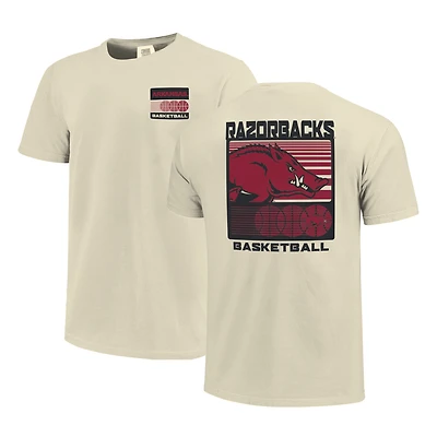 Men's  Cream Arkansas Razorbacks Basketball Staredown Comfort Colors