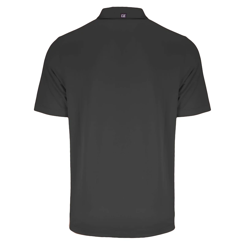 Men's Cutter & Buck Heather Black Arkansas Razorbacks Big Tall Forge Eco Stretch Recycled Polo