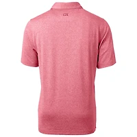 Men's Cutter & Buck Heather Cardinal Arkansas Razorbacks Forge Stretch Polo
