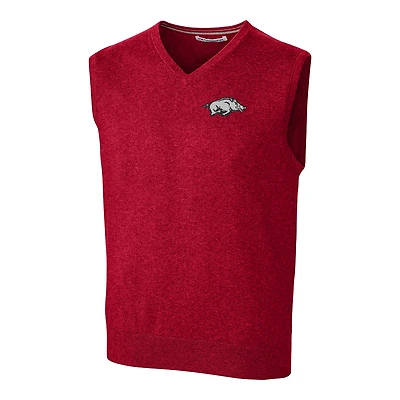 Men's Cutter & Buck Red Arkansas Razorbacks Big Tall Lakemont Vest