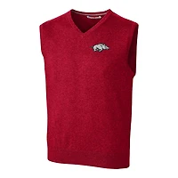 Men's Cutter & Buck Red Arkansas Razorbacks Big Tall Lakemont Vest