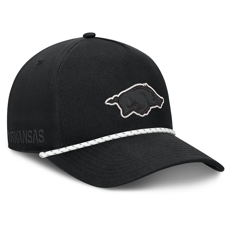 Men's Fanatics Black Arkansas Razorbacks Undertone Rope Adjustable Hat