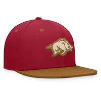 Casquette ajustée NoBo pour homme, motif Cardinal/Brown Arkansas Razorbacks