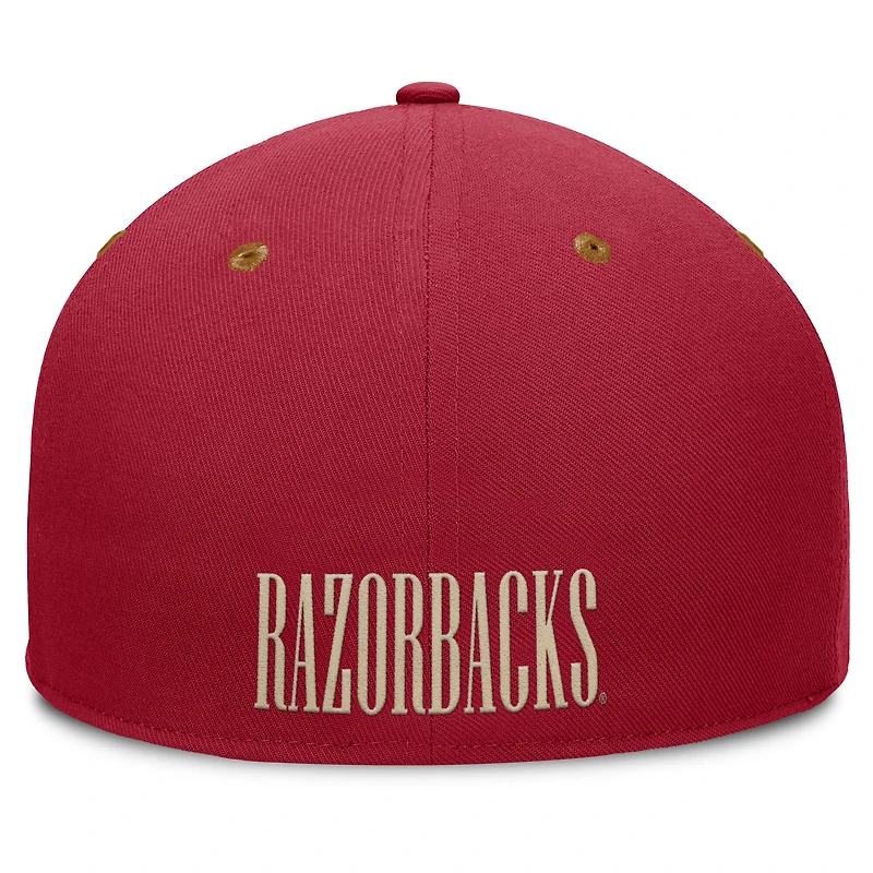 Men's Fanatics Cardinal/Brown Arkansas Razorbacks NoBo Fitted Hat