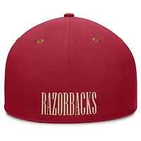 Men's Fanatics Cardinal/Brown Arkansas Razorbacks NoBo Fitted Hat