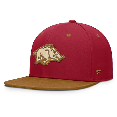 Men's Fanatics Cardinal/Brown Arkansas Razorbacks NoBo Fitted Hat