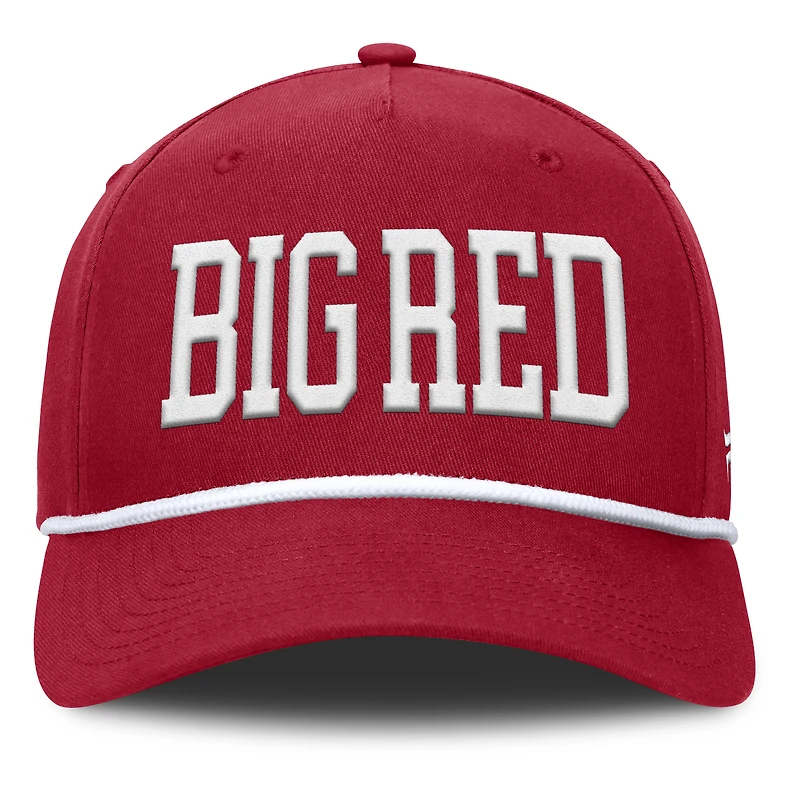 Men's Fanatics Cardinal Arkansas Razorbacks Foul Ball Rope Adjustable Hat